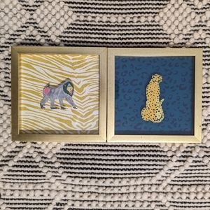 Opalhouse Leopard & Baboon Wall Art
